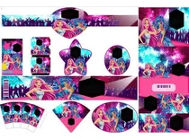 Comprar Kit Imprimible Barbie Popstar Decoración Cumpleaños Candybar