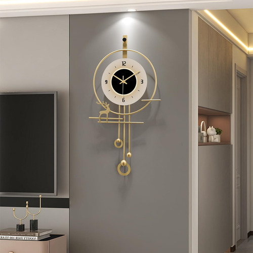 Reloj De Pared Moderno De Heboix Para Sala De Estar, Reloj D