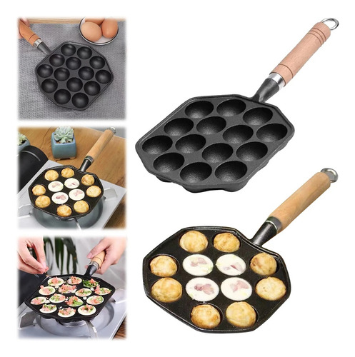 Máquina Antiadherente Para Hacer Takoyaki Con 614 Agujeros,