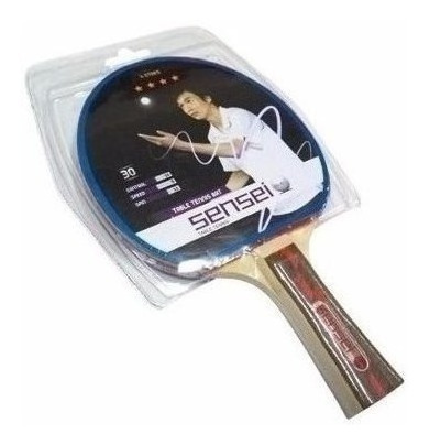 Paleta Ping Pong Tenis Mesa Sensei 4 Estrellas Plus Cuotas