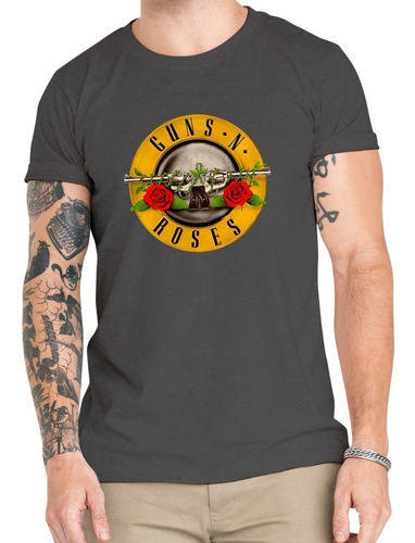 Polera Guns N Roses Rock Clásico Algodón Orgánico Mus63