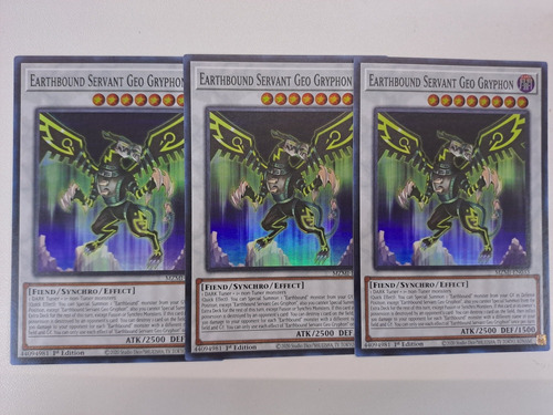 Earthbound Servant Geo Gryphon Mzmi-en033 Super Rare Yugioh 