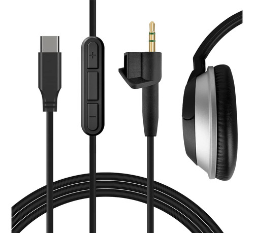 Cable Audio Digital Usb-c Microfono Para Bose Around-ear Ae2