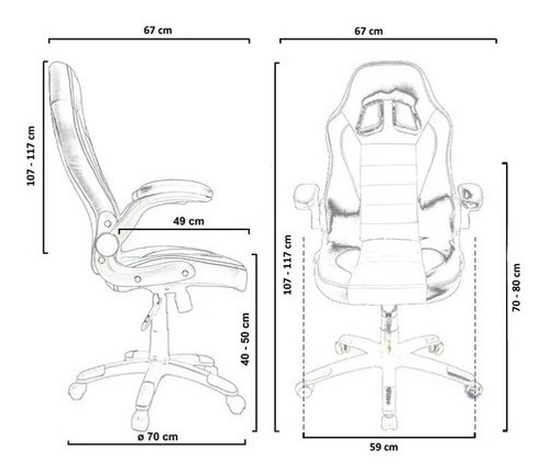 Imagen 3 de 5 de Sillon Gamer Playstation Ejecutivo Gerencial Silla Para Pc