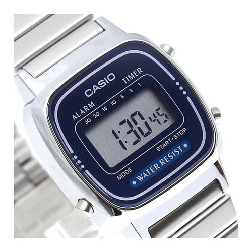 Relógio Casiovintage Prata Mini La670wa-2df Original + Nf
