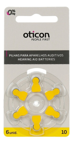 Kit 30 Baterias Pilhas Aparelho Auditivo A10 / Pr70 Oticon