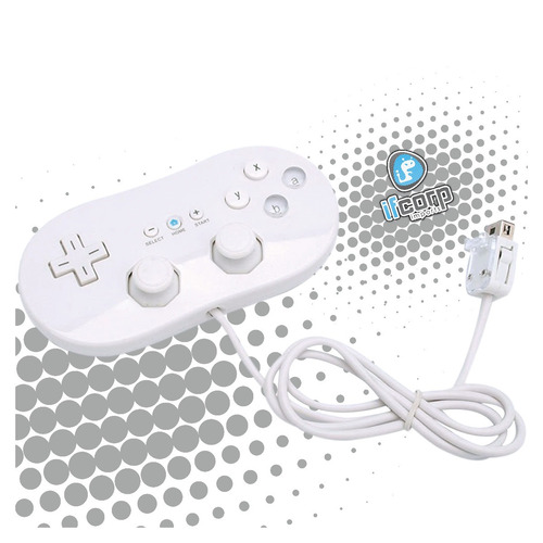 Wii Y Wii U Control Clasico Compatible Con Wii U (blanco) 