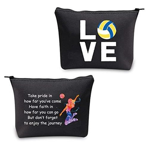 Regalos De Voleibol Amor Bolso De Maquillaje Bolsa De 12kzj