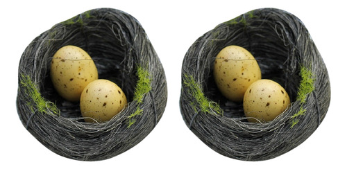 Set De Decoración De Huevos De Pascua Con Forma De Nido De P