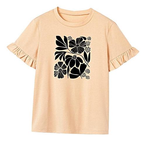 Camiseta Femenina Fresca Y Moderna Para Actividades Al Aire