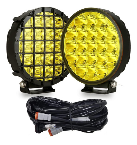 6 Pulgadas, 2 Piezas, Ambar Redondo Led Offroad Ambar Offroa