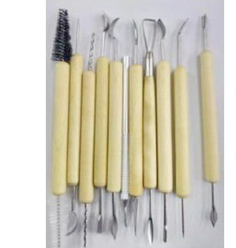 Kit 11 Herramientas Para Modelar Cerámica. Alfarería Y Mas