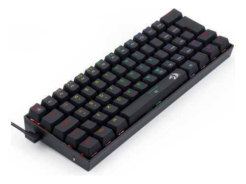 Redragon Dragonborn Rgb Preto Switch Azul Abnt2 Preto Português Brasil