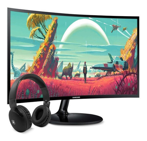 Imagen 1 de 6 de Monitor Gamer Samsung 27 Curvo Led Lc27f390 Fhd + Regalo
