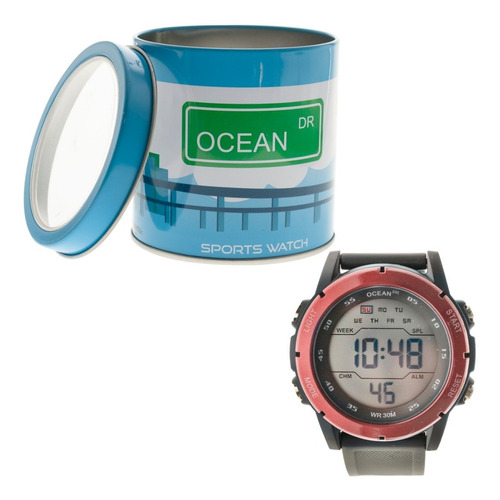 Imagen 4 de 6 de Reloj Hombre Digital Sumergible Ocean Dr. Deportivo Dig110
