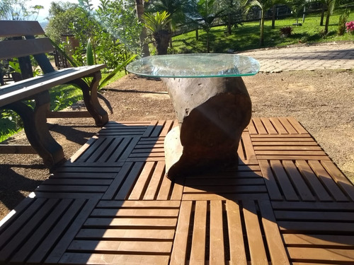 Deck Reciclado Ecológico Para Jardim Piscina Decoração