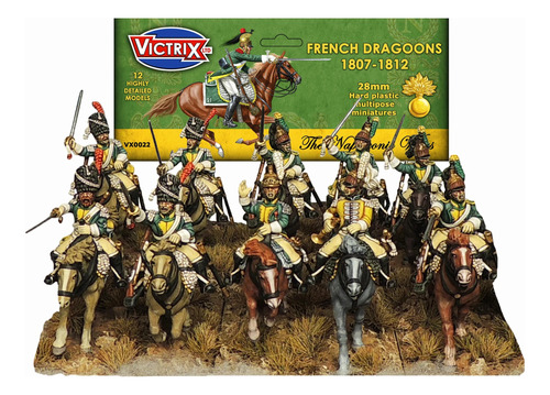 Caixa 12 Minis French Dragoons 1807-1812 Victrix
