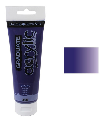 Tinta Acrilica Daler Rowney Graduate 120ml Cor 450 Violet