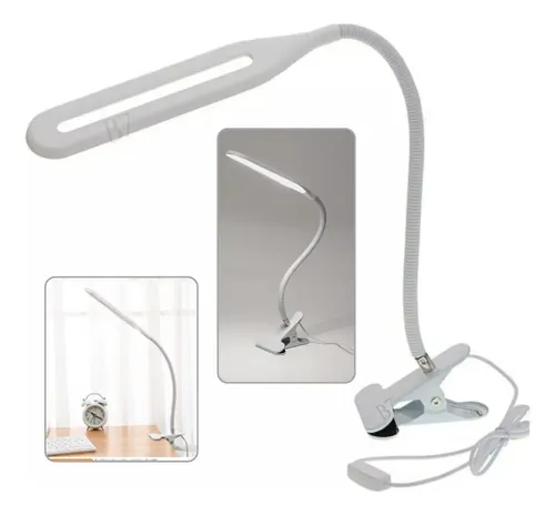 Luminaria Ajustavel De Mesa Manicure Com Lampada De Led Cor da es...