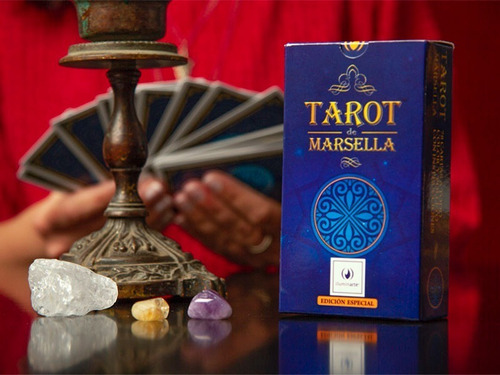 Imagen 4 de 8 de Cartas Tarot Marsella + Paño Tirada 70cm.x70cm.c/bolsa