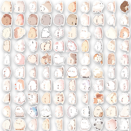 Adesivos De Desenhos Animados De Animais Decalques Kawai