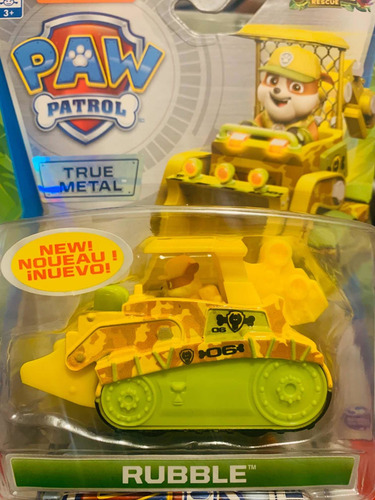 Paw Patrol Rubble Jungle Rescue Rubble True Metal