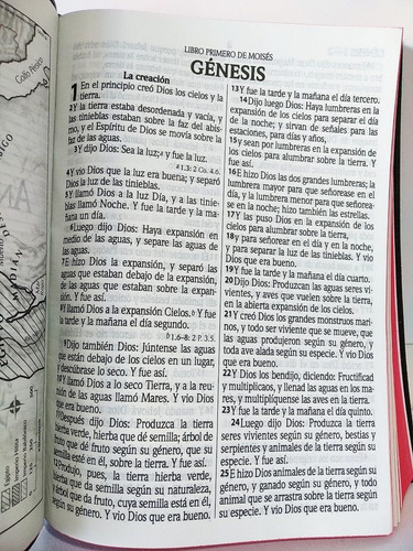 Imagen 7 de 10 de Biblia Reina-valera 1960 Letra Gigante Vinil Color Vino