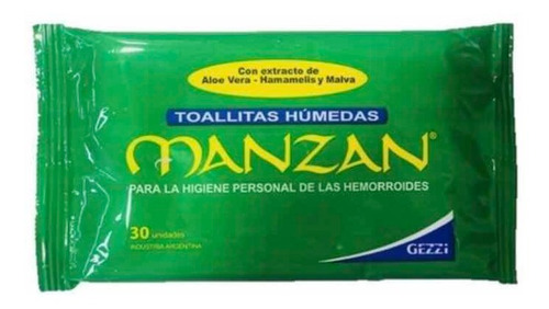 Manzan Toallas Húmedas P/hemorroides X 30