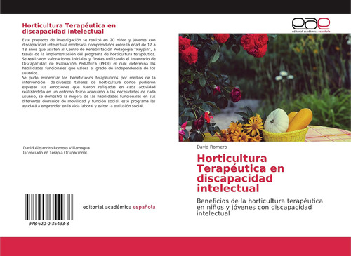 Libro: Horticultura Terapéutica En Discapacidad Intelectual: