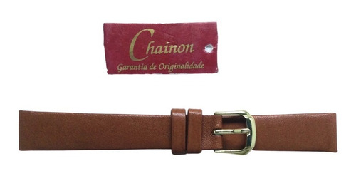 Pulseira Para Relógio De Couro Chainon Ef751414 14mm Marrom