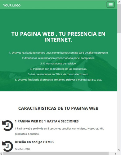 1 Página Web Hasta 6 Secciones, Diseño Web, Desarrollo Web