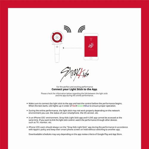 Stray Kids Lightstick App Bluetooth Kpop Concierto Oficial