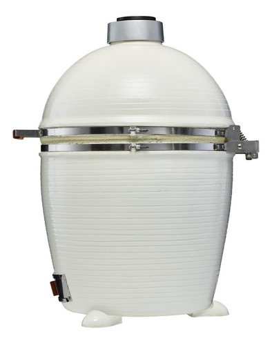 Imagen 3 de 10 de Parrilla Kamado Kb10 Blanco Horno Ahumador Grande