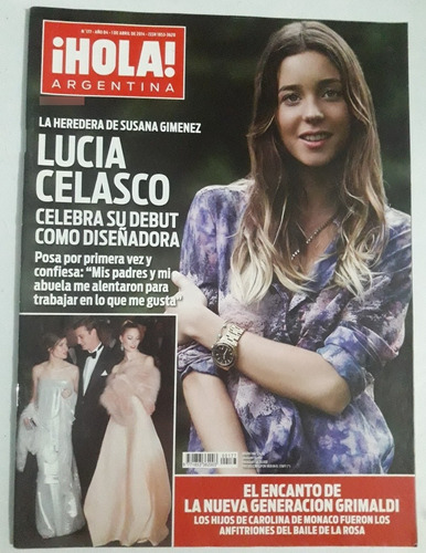 Revista Hola Lucia Celasco/ Carolina De Monaco 