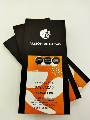 Barra De Chocolate (10 Pz De 70 Gr C/u)