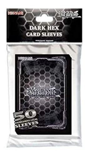 Yugioh Dark Hex Card Sleeves 50 Micas 