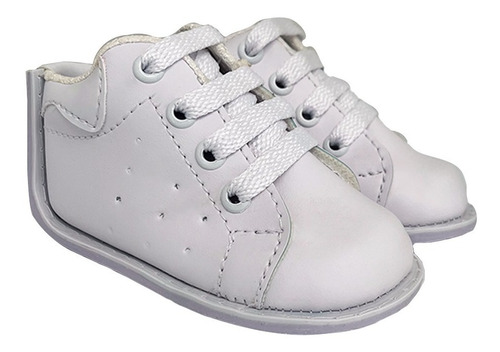 Tenis Zapato Bebe No Tuerce Stan Blanco 