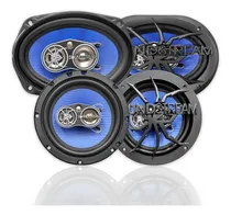 Comprar Kit 2 Bocinas 6x9 + 2 Bocinas 6 1\u002F2 Cono Azul By Soundstream