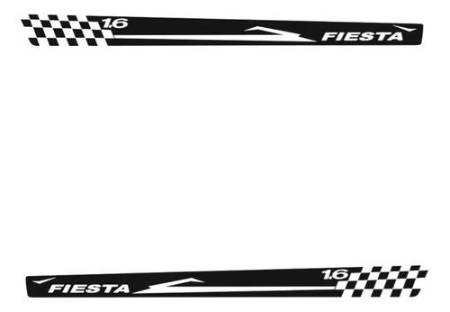 Adesivo Fiesta 1.6 Faixa Lateral Para Fiesta Hatch Ou Sedan