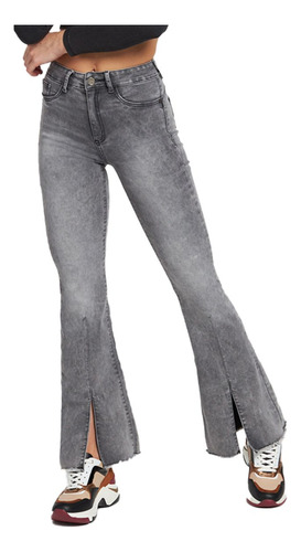 Jeans Mujer Flare 1752 Gris Paradise Jeans