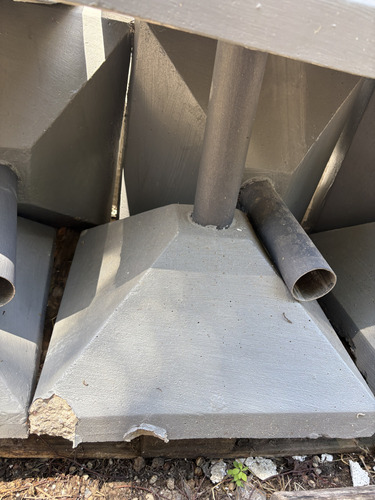 Bases Para Sombrillas De Hormigón, 30kg Con Fallas (Usado)