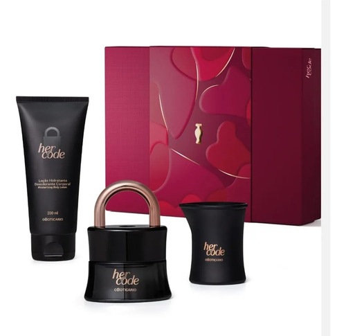 Kit Presente Her Code Eau De Parfum (3 Itens) - O Boticário