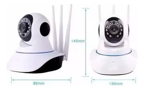 Camara Robotizada Ip Yoosee Wifi Hd 3 Antenas 355° Alarma