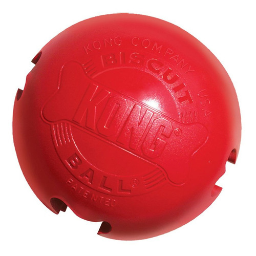 Pelota Para Premios Rellenable Caucho Chica Rojo Perro Kong