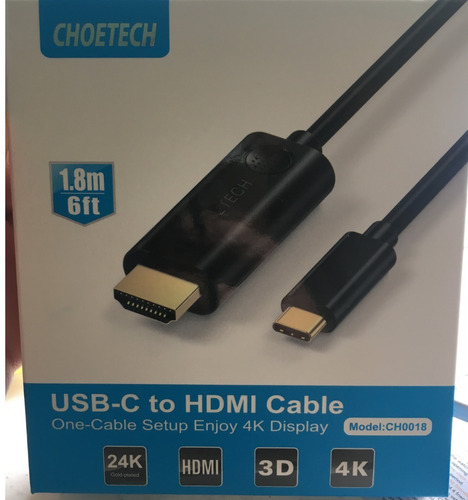 Cable Usb-c A Hdmi 1.8m 6ft