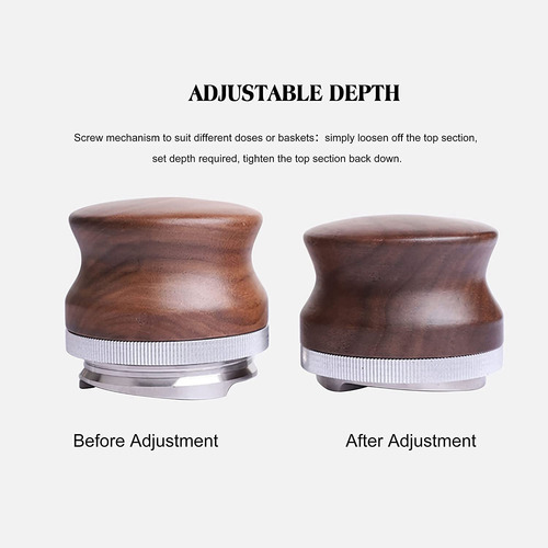 Distribuidor De Café De 53 Mm, Espresso Palm Tamper, Altura