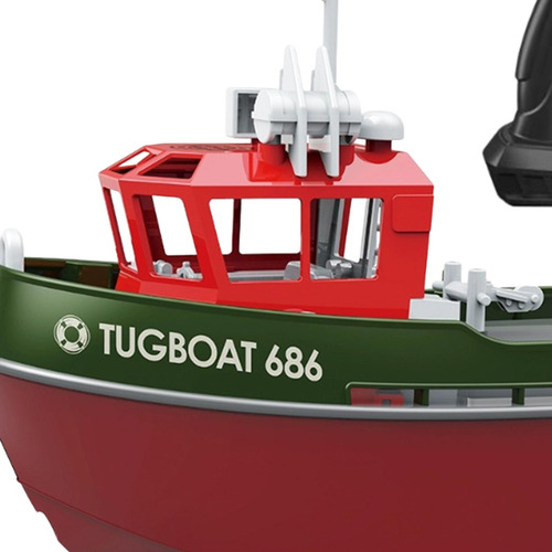 1/72 Rc Tugboat Play Water Juguete 2.4 Ghz Alta Verde