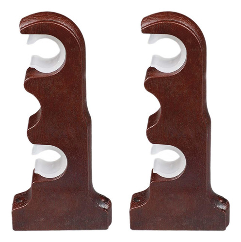 Soportes De Barra De Cortina Doble, Estante De Pared Color B