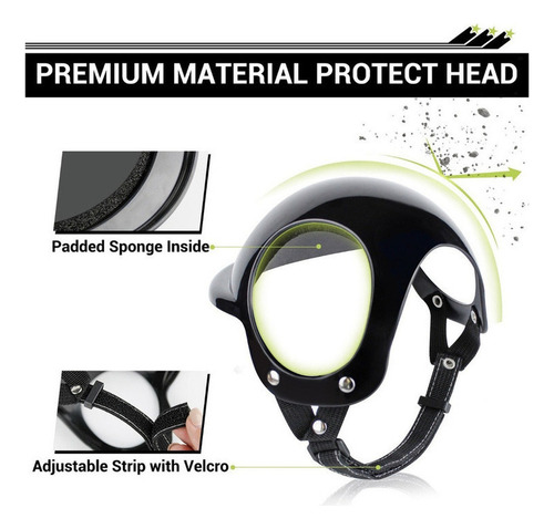 Nuevo Casco De Moto For Perro Pequeño Con Lente