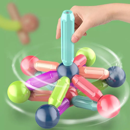 Juego Educativo Para Niños Toy Magnets Blocks, 69 Piezas